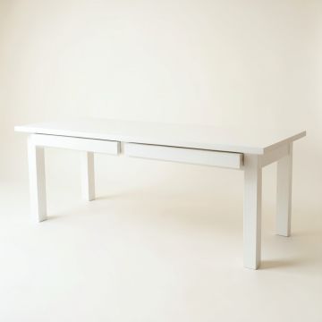 Rowan Dell Empty Workshop Workbench - White (synthetic illustration; no displayed measurements)