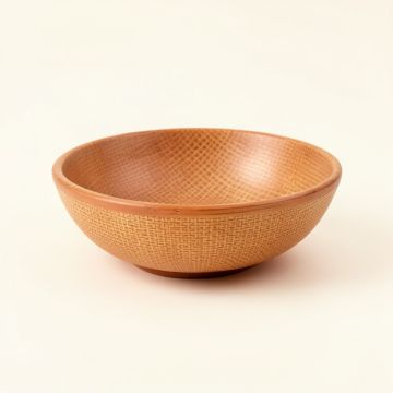 Ridge Bend Dining Bowl - Terracotta (synthetic illustration; no displayed measurements)