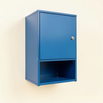 Bay Dell Wall-Mounted Laundry Cabinet - Blue (synthetic illustration; no displayed measurements)