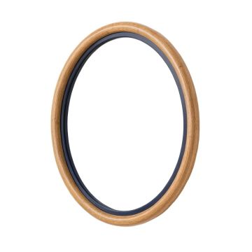 Olive Bend Framed Wall Mirror - Navy