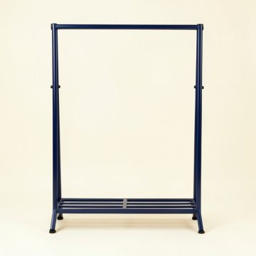 Dawn Crest Empty Garment Rack - Navy (synthetic illustration; no displayed measurements)