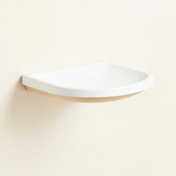 Rowan Dell Wall-Mounted Cat Perch - White (synthetic illustration; no displayed measurements)
