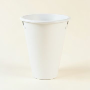 Briar Bridge Empty Railing Planter With Integral Brackets - White (synthetic illustration; no displayed measurements)