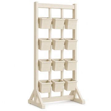 Spruce Canyon Empty Vertical Garden Frame - Cream