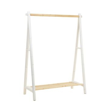 Maple Bridge Empty Garment Rack - White