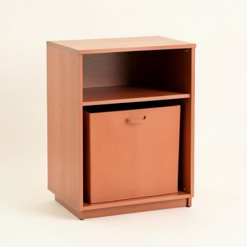 Laurel Bluff Freestanding Pull-Out Hamper Cabinet - Terracotta (synthetic illustration; no displayed measurements)