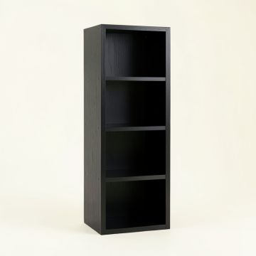 Elm Canyon Narrow Cubby Tower - Black (synthetic illustration; no displayed measurements)