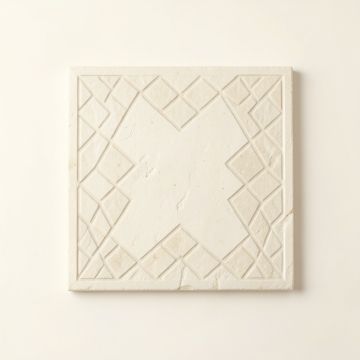 Dune Bluff Uninstalled Square Decorative Tile - Ivory (synthetic illustration; no displayed measurements)