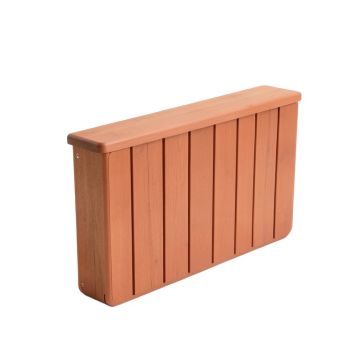 Hazel Brook Narrow Outdoor Storage Bench - Terracotta