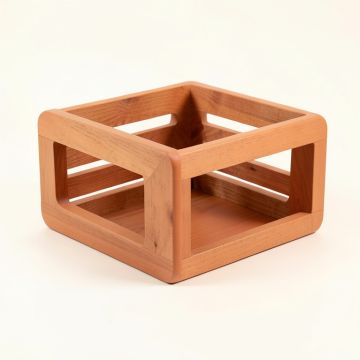 River Crossing Empty Furniture-Style Pet Crate - Terracotta (synthetic illustration; no displayed measurements)