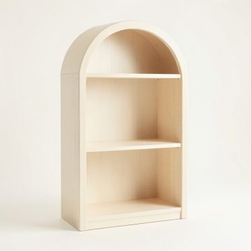 Dune Field Freestanding Bookcase - Ivory (synthetic illustration; no displayed measurements)