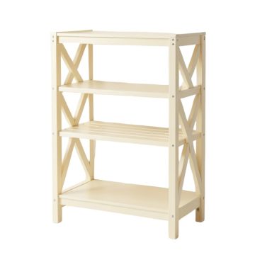 Ash Crest Empty Seed-Starting Shelving Unit Without Lights - Cream