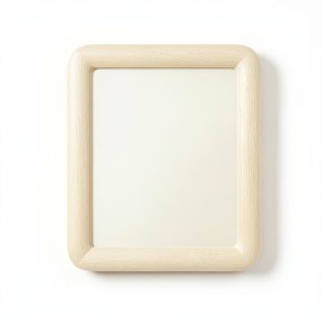 Shore Crest Framed Wall Mirror - Cream (synthetic illustration; no displayed measurements)