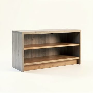 Holly Bend Low Bookcase - Gray (synthetic illustration; no displayed measurements)