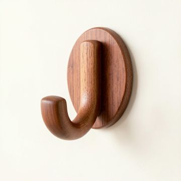 Fern Crossing Wall-Mounted Robe Hook - Terracotta (synthetic illustration; no displayed measurements)