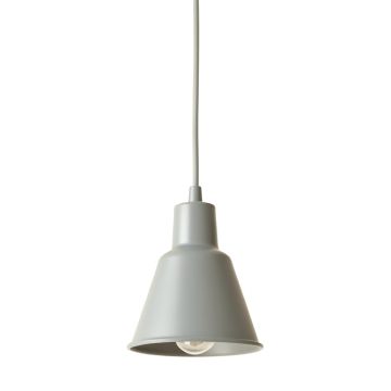 Elm Brook Pendant Light Suspended From One Plain Cable - Gray