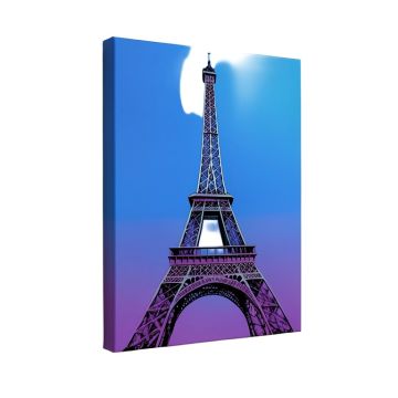 Pop Art Paris Eiffel Tower Graphic Art On Wrapped Canvas