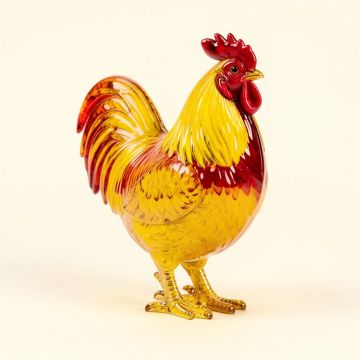 Oskaloosa Rooster Figurine (synthetic illustration; no displayed measurements)
