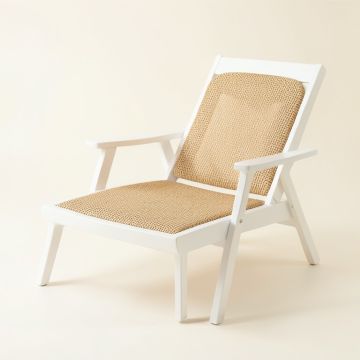 Holly Dale Outdoor Lounge Chair - White (synthetic illustration; no displayed measurements)