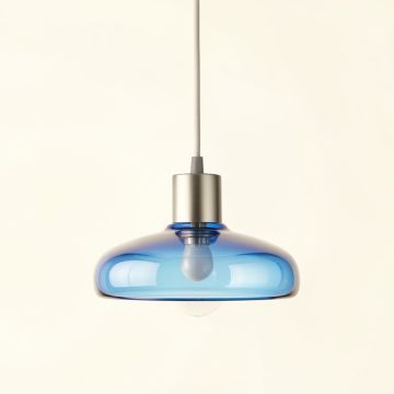 Brook Dell Pendant Light Suspended From One Plain Cable - Blue (synthetic illustration; no displayed measurements)