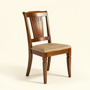 Zaria Solid Wood Queen Anne Back Side Chair (synthetic illustration; no displayed measurements)