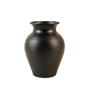 Oak Canyon Empty Decorative Vase - Black