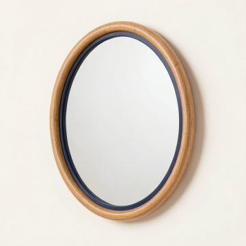 Olive Bend Framed Wall Mirror - Navy (synthetic illustration; no displayed measurements)