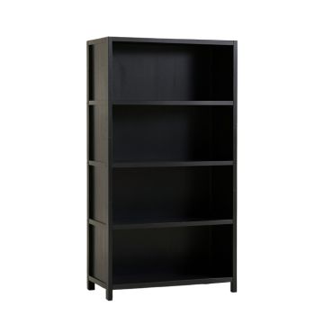 Brook Bluff Freestanding Bookcase - Black (synthetic illustration; no displayed measurements)