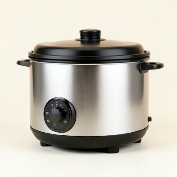 Nesco Analog Stainless Steel Slow Cooker (synthetic illustration; no displayed measurements)