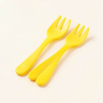 Baby Basic Plastic Disposable Forks (synthetic illustration; no displayed measurements)