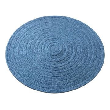 Elm Bluff Round Area Rug - Blue