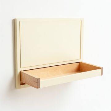 Vale Crest Empty Wall-Mounted Tool Organizer Panel - Cream (synthetic illustration; no displayed measurements)