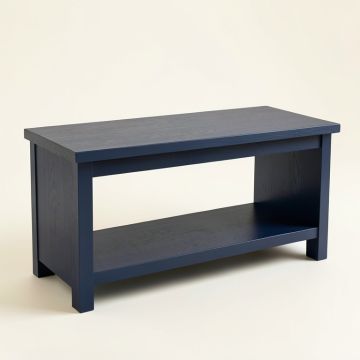 Cedar Canyon Indoor Bench - Navy (synthetic illustration; no displayed measurements)
