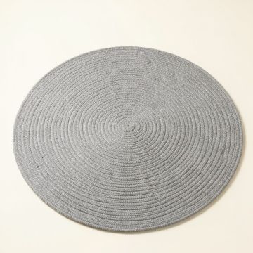 Moss Bridge Round Area Rug - Gray (synthetic illustration; no displayed measurements)