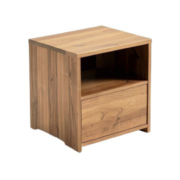 Barnwood End Table With Storage