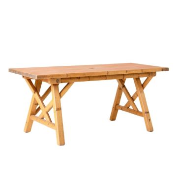 Alder Crossing Empty Workshop Workbench - Terracotta
