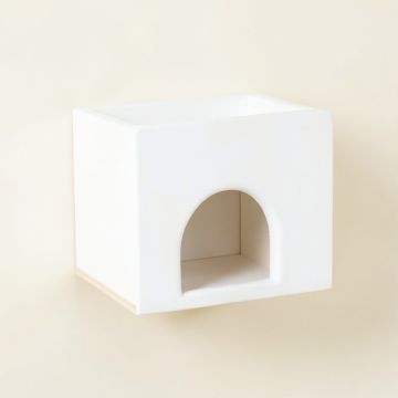 River Bluff Wall-Mounted Cat Perch - White (synthetic illustration; no displayed measurements)