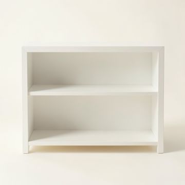 Vale Branch Low Bookcase - White (synthetic illustration; no displayed measurements)