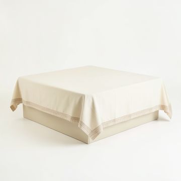 Birch Bridge Flat Bed Sheet - Ivory (synthetic illustration; no displayed measurements)