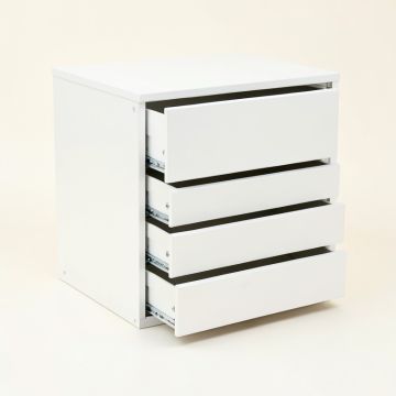 Reed Branch Small-Parts Storage Drawer Cabinet - White (synthetic illustration; no displayed measurements)