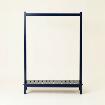Hazel Bridge Empty Garment Rack - Navy (synthetic illustration; no displayed measurements)