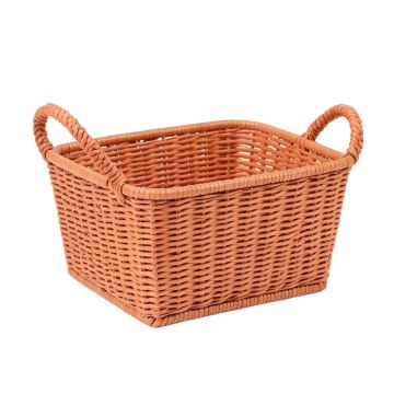 Ridge Branch Empty Storage Basket - Terracotta