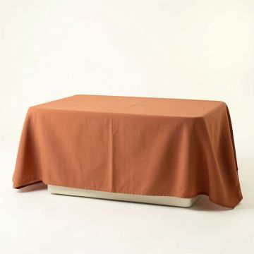 Hill Brook Flat Bed Sheet - Terracotta (synthetic illustration; no displayed measurements)