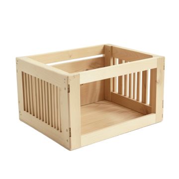 Reed Canyon Empty Furniture-Style Pet Crate - Beige