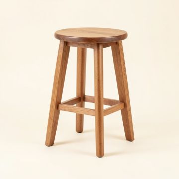 Landingville Solid Wood 30 '' Bar Stool (synthetic illustration; no displayed measurements)
