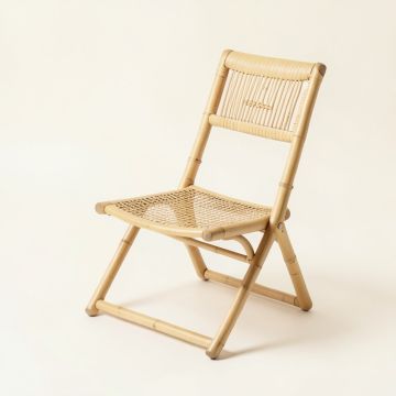 Ash Bend Folding Outdoor Chair - Beige (synthetic illustration; no displayed measurements)