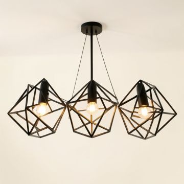 Lancashire 3-Light Led Unique / Statement Geometric Chandelier (synthetic illustration; no displayed measurements)