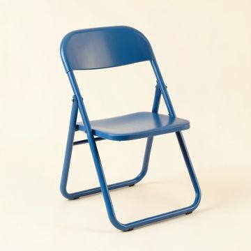 Meadow Brook Folding Outdoor Chair - Blue (synthetic illustration; no displayed measurements)