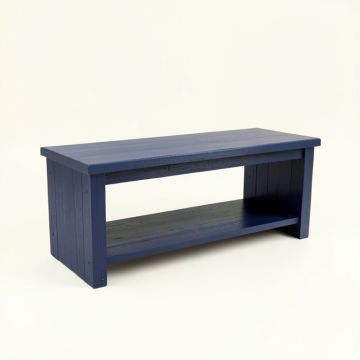 Alder Branch Narrow Outdoor Storage Bench - Navy (synthetic illustration; no displayed measurements)