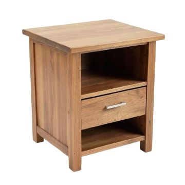 Kabamba Solid Wood End Table With Storage